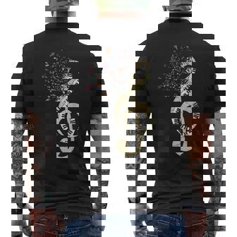 Pianist クラシカル楽器 ト音記号キーボード ピアノ メンズTシャツ バックプリント - Kawaiitshirt