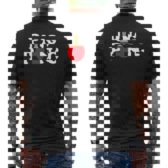 Ping Pong ピンポン卓球 おもしろレトロ メンズTシャツ バックプリント - Kawaiitshirt