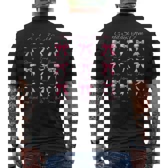 Pink Godays I Am Bibleerse コケットリボン メンズTシャツ バックプリント - Kawaiitshirt