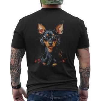 Pinscher Pinscher In Miniatura Motivo T-shirt da uomo con stampa posteriore - Novitaregali