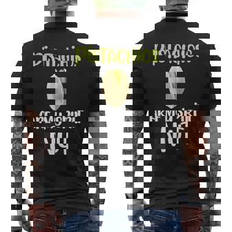 Pistachios Are Mypirit ナッツアイスクリームトッピングチョコレート メンズTシャツ バックプリント - Kawaiitshirt