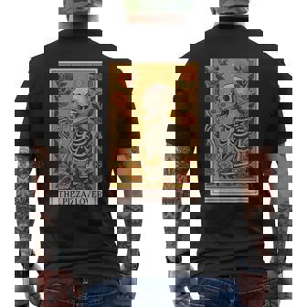 The Pizza Lover Tarot Card Men's T-shirt Back Print - Thegiftio