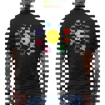 Planetas Yistemaolar Regalo Espacio Y Astronautas Camiseta Hombre Estampado Espalda - Regaloses