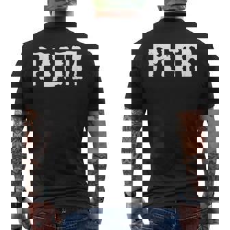 Pltr メンズTシャツ バックプリント - Kawaiitshirt