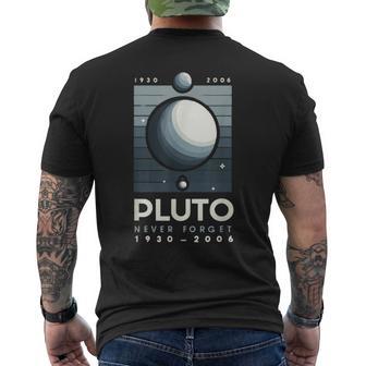 Plutón Nunca Olvides Astronomía Divertida Astrofísica Observación De Estrellas Camiseta Hombre Estampado Espalda - Regaloses
