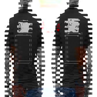 Pocket Aces Pokerpades & Heart 面白いポーカー ギフト メンズTシャツ バックプリント - Kawaiitshirt