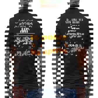 Poker Apéro Alcool Cadeau Humour Apéritif Fête Des Pères T-shirt imprimé au dos - Cadeauxyz