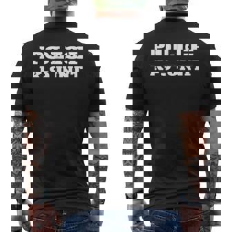 Police K-9 ユニットオンデューティーユニフォーム ドッグハンドラーチーム K9 オフィサー メンズTシャツ バックプリント - Kawaiitshirt