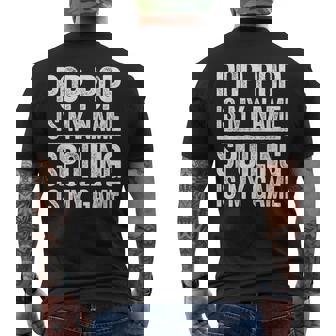 Pop Pop Is My Name Spoiling Is My Game Fathers Day Men's T-shirt Back Print - Thegiftio UK