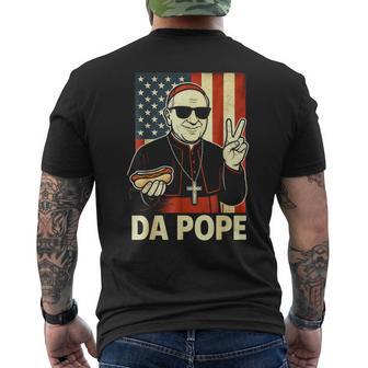 Pope From America Usa Flag Da Pope Men's T-shirt Back Print - Thegiftio UK