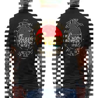 Poppy The Man The Myth The Legend Father's Day For Grandpa Men's T-shirt Back Print - Thegiftio UK