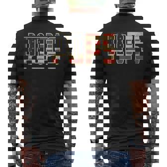 Pops Bold Patriotic American Flag Father’S Day Pops Men's T-shirt Back Print | Mazezy