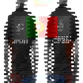 Portugal Portuguese Flag Family Pride Country Intage Camiseta Hombre Estampado Espalda - Regaloses
