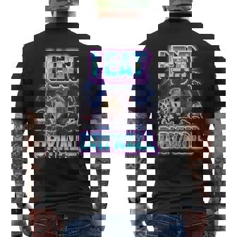 Possum I Eat Drywall メンズTシャツ バックプリント - Kawaiitshirt