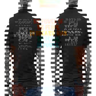 The Power Of The People Is Greater Resist Protest Resistance Men's T-shirt Back Print - Thegiftio UK