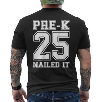 Pre-K Grad 2025 Pre-K 2025 Nailed It Men's T-shirt Back Print - Thegiftio UK