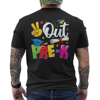 Out Pre K Graduation 2025 Preschool Graduate 2025 Men's T-shirt Back Print - Thegiftio UK