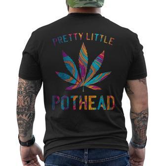 Pretty Little Pothead Weed Cannabis Men's T-shirt Back Print - Thegiftio