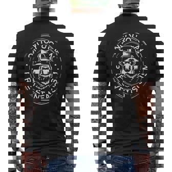 Only You Can Prevent Fascism Political Statement Anti Trump Men's T-shirt Back Print - Monsterry