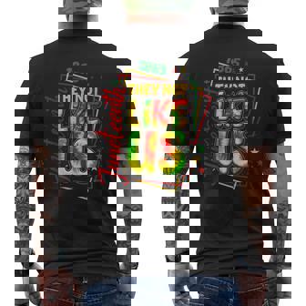 Pride Black History They Don't Like Us Junenth 1865 Men's T-shirt Back Print | Mazezy