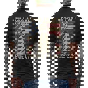 This Is My Pride Flag Trump Usa Flag 4Th Of July Men's T-shirt Back Print | Mazezy