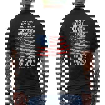 This Is My Pride Flag Usa American 4Th Of July Patriotic Men's T-shirt Back Print - Monsterry
