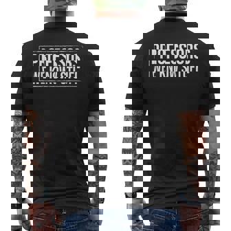 Professeurs Que Nous Connaissonstuff Professor T-shirt imprimé au dos - Cadeauxyz