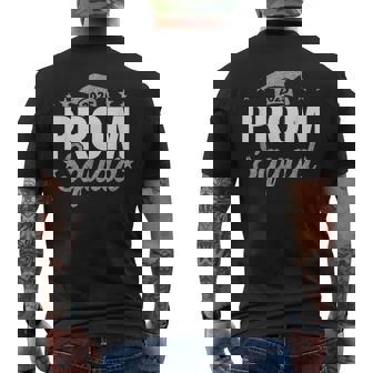 Prom Squad 2025 White And Silver Men's T-shirt Back Print - Thegiftio