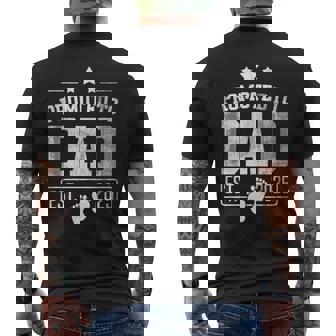 Promoted To Dad Est 2025 New Dad Vintage Fathers Day Men's T-shirt Back Print | Mazezy