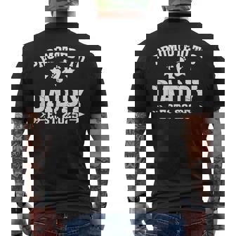 Promoted To Daddy Est 2025 Soon To Be New Dad Fathers Day Men's T-shirt Back Print - Monsterry