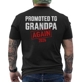 Promoted To Grandpa Again 2026 Men's T-shirt Back Print - Thegiftio UK