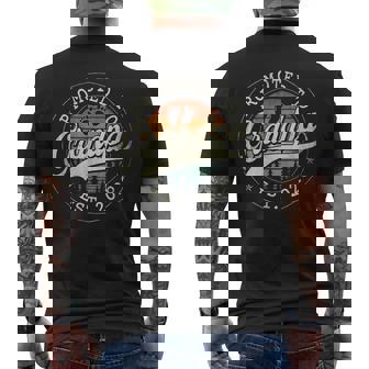 Promoted To Grandpa Est 2026 Grandparents Baby Announcement Men's T-shirt Back Print | Mazezy