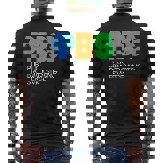 Protect PBS Save Public Broadcasting Service Men's T-shirt Back Print - Monsterry