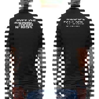 Protect People Not Borders T-shirt da uomo con stampa posteriore - Novitaregali