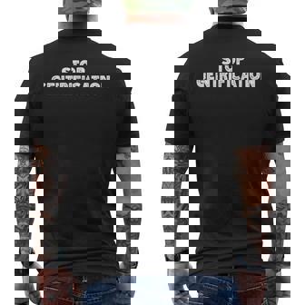 Protesta Por La Justiciaocial Para Detener La Camiseta Hombre Estampado Espalda - Regaloses