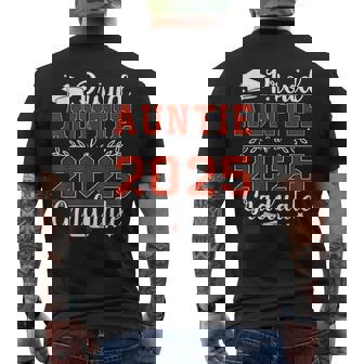 Proud Auntie Of A Class Of 2025 Graduate For Graduation Men's T-shirt Back Print - Monsterry