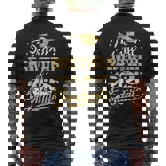 Proud Brother Of A Class Of 2025 Graduate Senior Graduation Men's T-shirt Back Print | Mazezy
