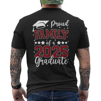 Proud Family Of 2025 Senior Graduate Graduation Family 2025 Men's T-shirt Back Print - Thegiftio UK