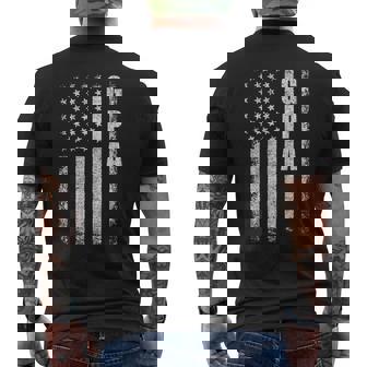 Proud G Pa American Flag Father's Day Patriotic Men's T-shirt Back Print - Thegiftio UK