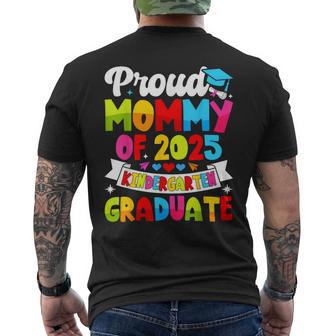 Proud Mommy Of 2025 Kindergarten Graduate Graduation Men's T-shirt Back Print - Thegiftio UK