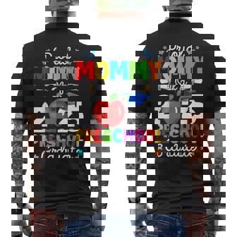 Proud Mommy Of A 2025 Preschool Graduate Graduation Family Men's T-shirt Back Print - Thegiftio UK