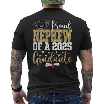 Proud Nephew Of A 2025 Graduate Nephew Graduation 2025 Men's T-shirt Back Print - Thegiftio UK