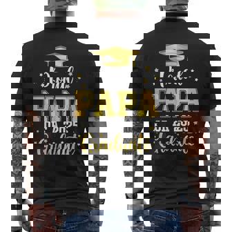 Proud Papa Of A 2025 Graduate Matching Family Group Men Men's T-shirt Back Print - Thegiftio UK