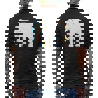 Psy Trance サイケデリックエレファントtシャツ メンズTシャツ バックプリント - Kawaiitshirt