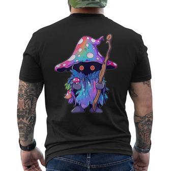 Psychedelic Festival Trippy Wizard Edm Rave Men's T-shirt Back Print - Thegiftio UK