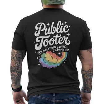 Public Tooter Embarrassing Inappropriate Meme Men's T-shirt Back Print - Thegiftio UK