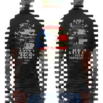 Puerto Rican Abuelo Puerto Rico Pride Boricua Father's Day Men's T-shirt Back Print - Thegiftio