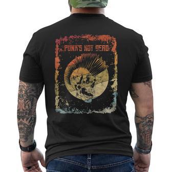 Punk No Está Muerto Punk Rock Punker Camiseta Hombre Estampado Espalda - Regaloses