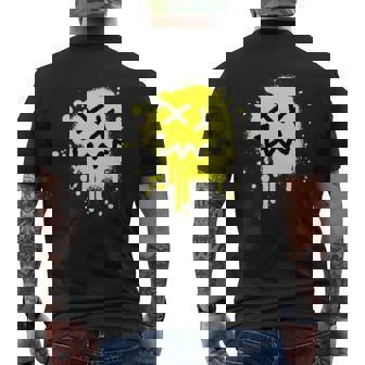 Punk Rock Graffiti Style Deep House Smiling Face Anarchy T-shirt imprimé au dos - Cadeauxyz