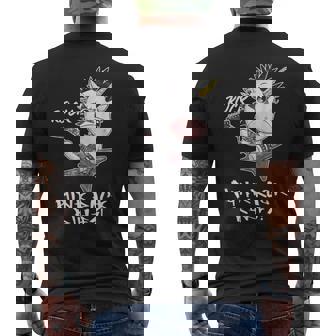 Punker Punk Rock Rules Licorne Cadeau Métal Musique T-shirt imprimé au dos - Cadeauxyz